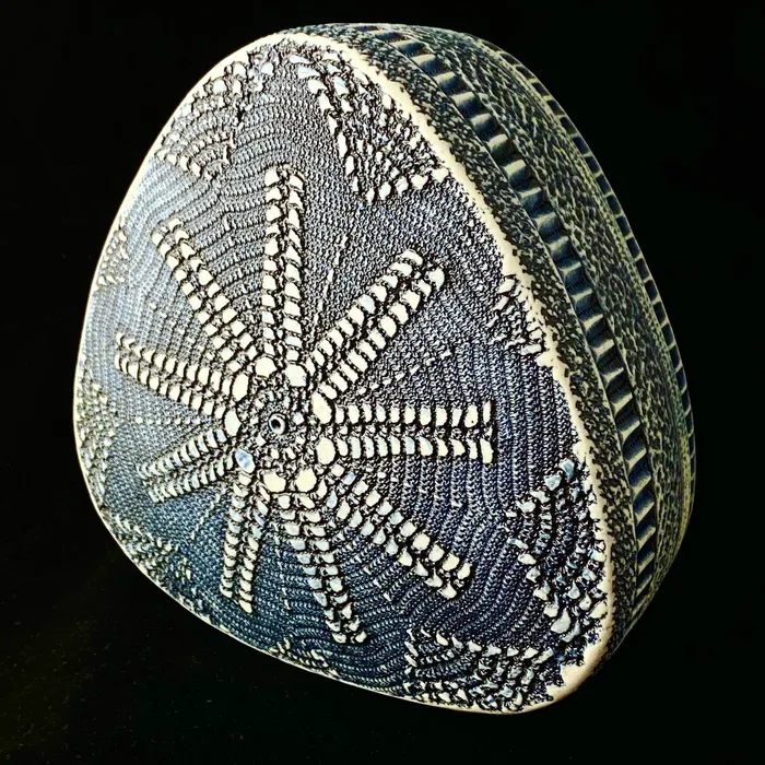 Triangular Diatom Sculpture, View #2