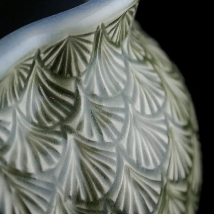 Mermaid Vase, carving detail