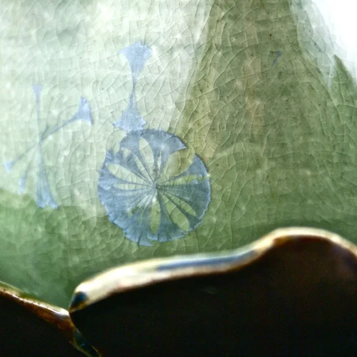 Crystalline glaze detail