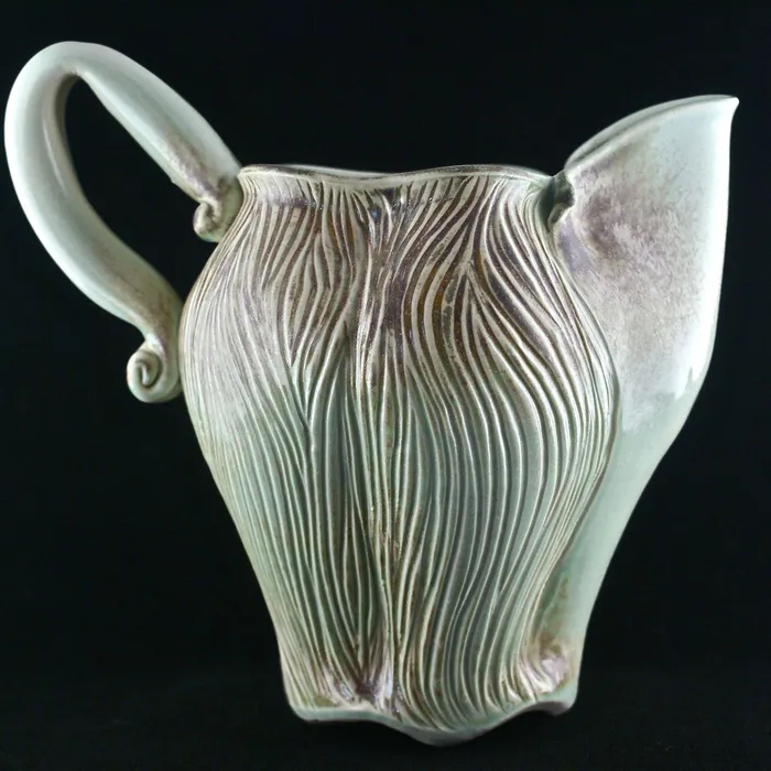 Carved Pitcher, chameleon