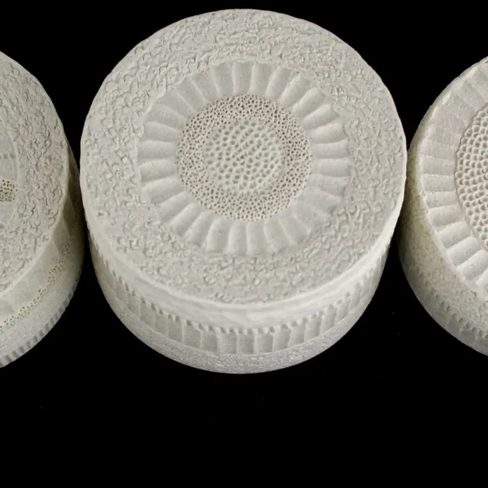 diatom boxes, detail