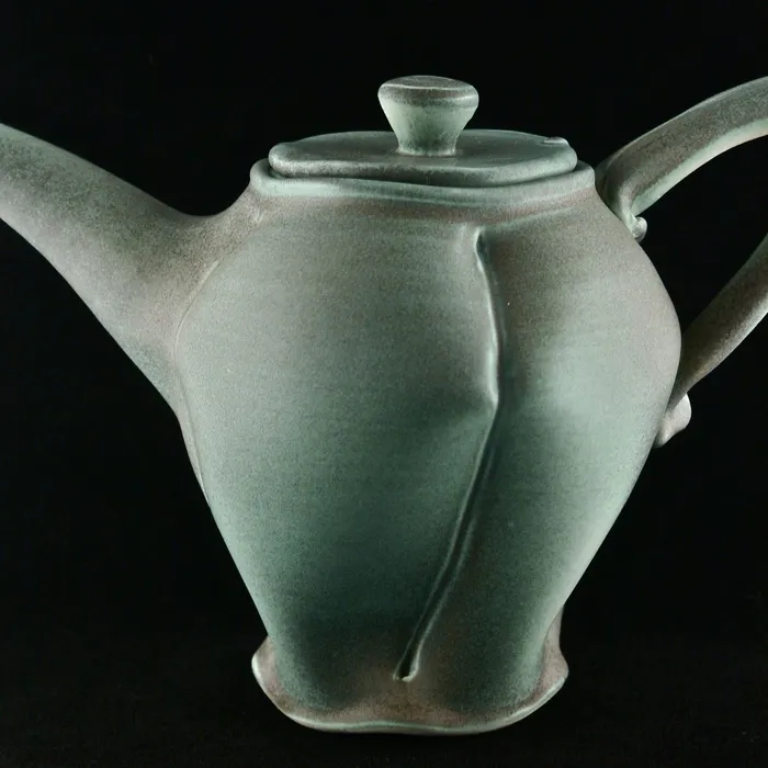 Pod teapot, Blk/grn matte