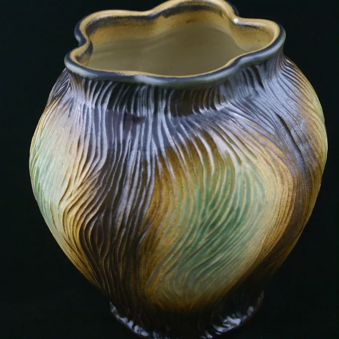carved vase, $80